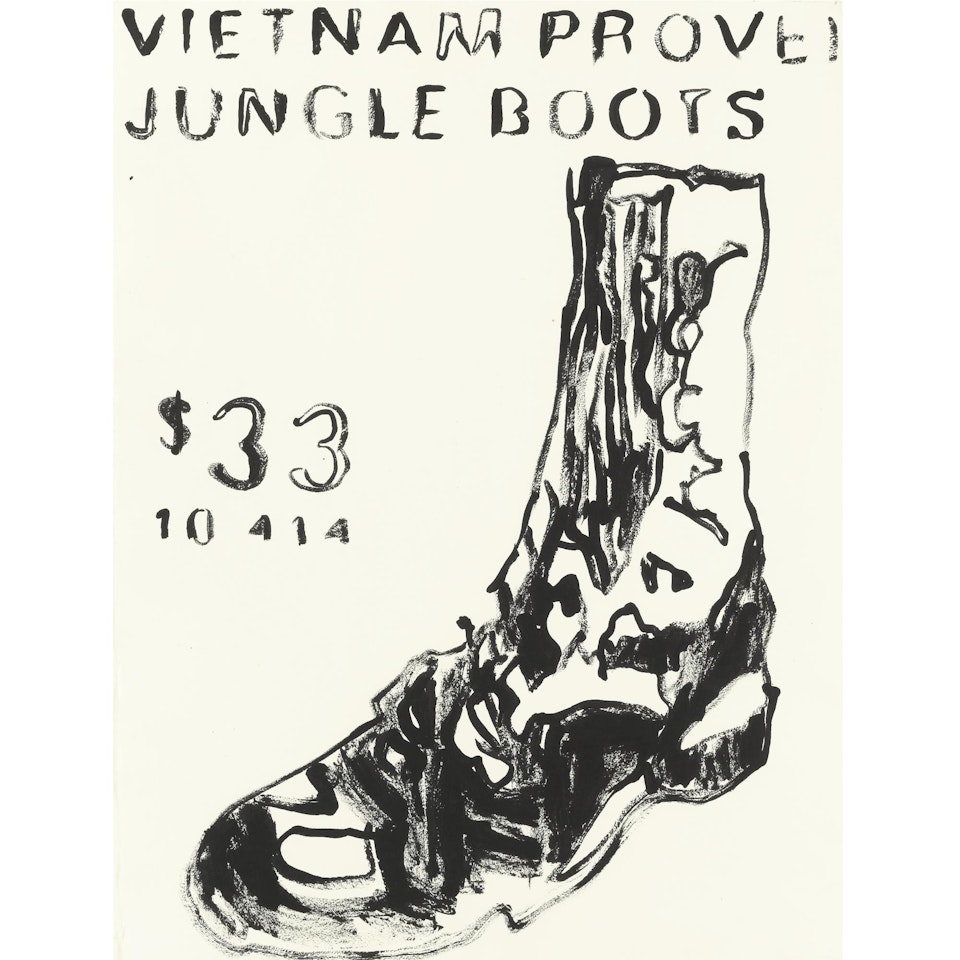 Vietnam Proven Jungle Boots by Andy Warhol