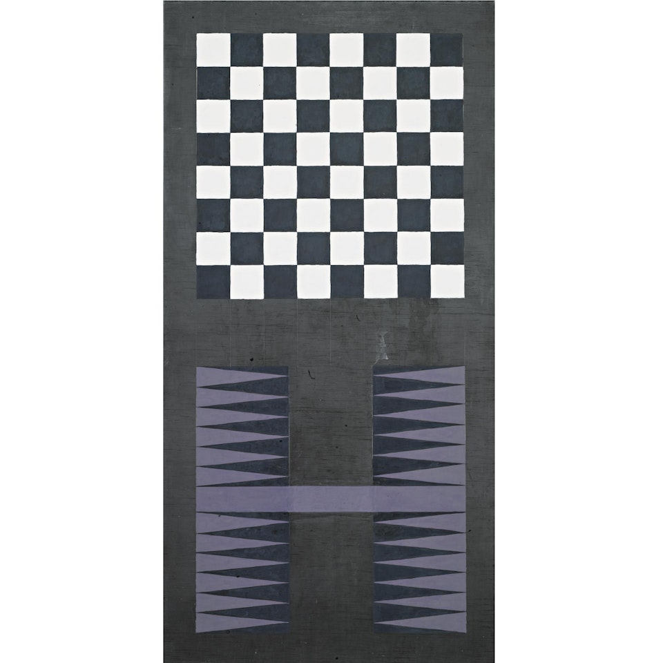 Untitled (Lead Checks/Lead Chevron: #1) by Sherrie Levine