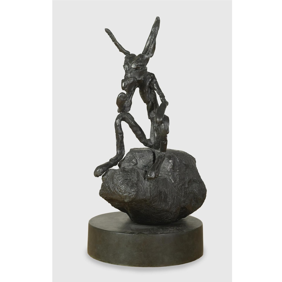 Thinker On Rock by Barry Flanagan