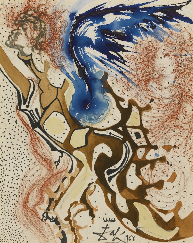 ANGELS OF THE REBIRTH (ILLUSTRATION POUR LA SÉRIE LITHOGRAPHIQUE ALIYAH) by Salvador Dali