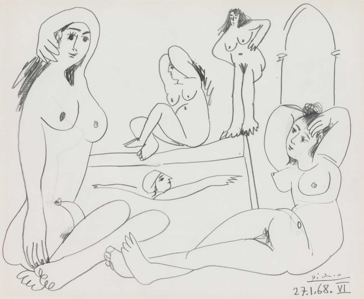 LE BAIN by Pablo Picasso