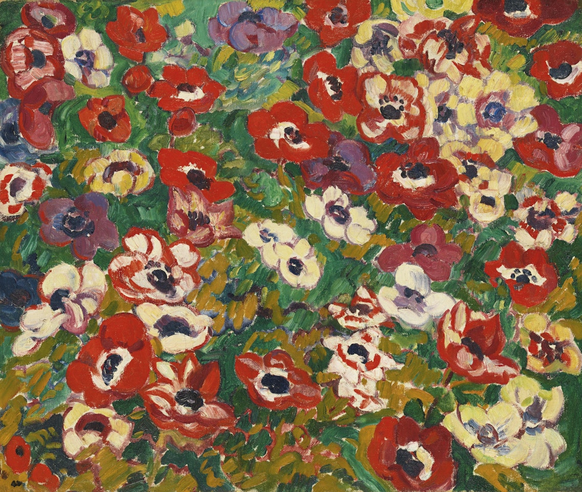PARTERRE DE FLEURS, ANÉMONES by Louis Valtat