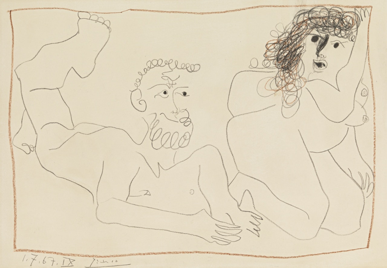 HOMME ET FEMME NUS by Pablo Picasso