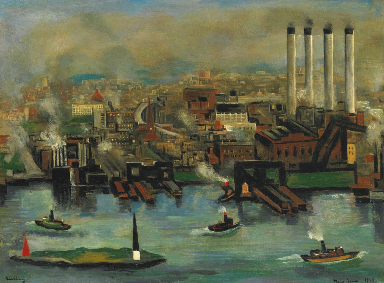 PAYSAGE DE NEW YORK by Moïse Kisling