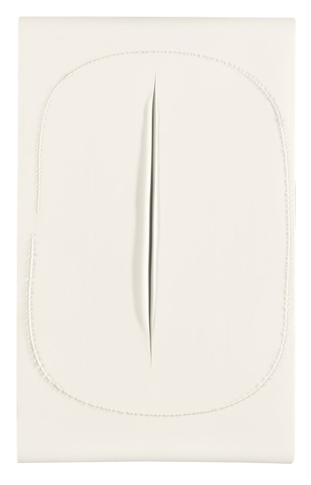 CONCETTO SPAZIALE, TAGLIO by Lucio Fontana
