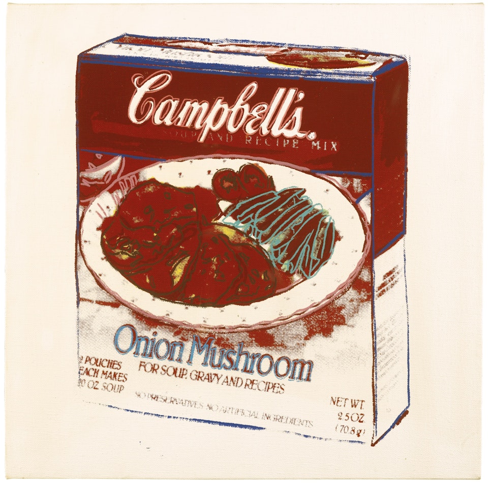 CAMPBELL'S SOUP BOX: ONION MUSHROOM by Andy Warhol