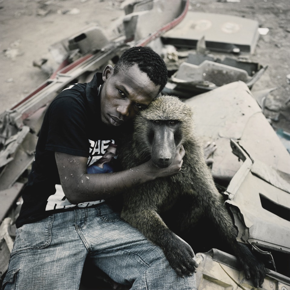 GARUBA YAWU WITH MORA, OGERE-REMO, NIGERIA by Pieter Hugo