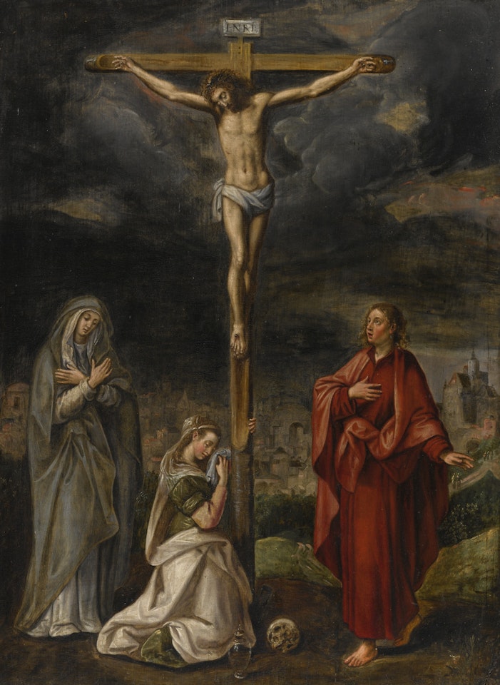 THE CRUCIFIXION by Flemish School
