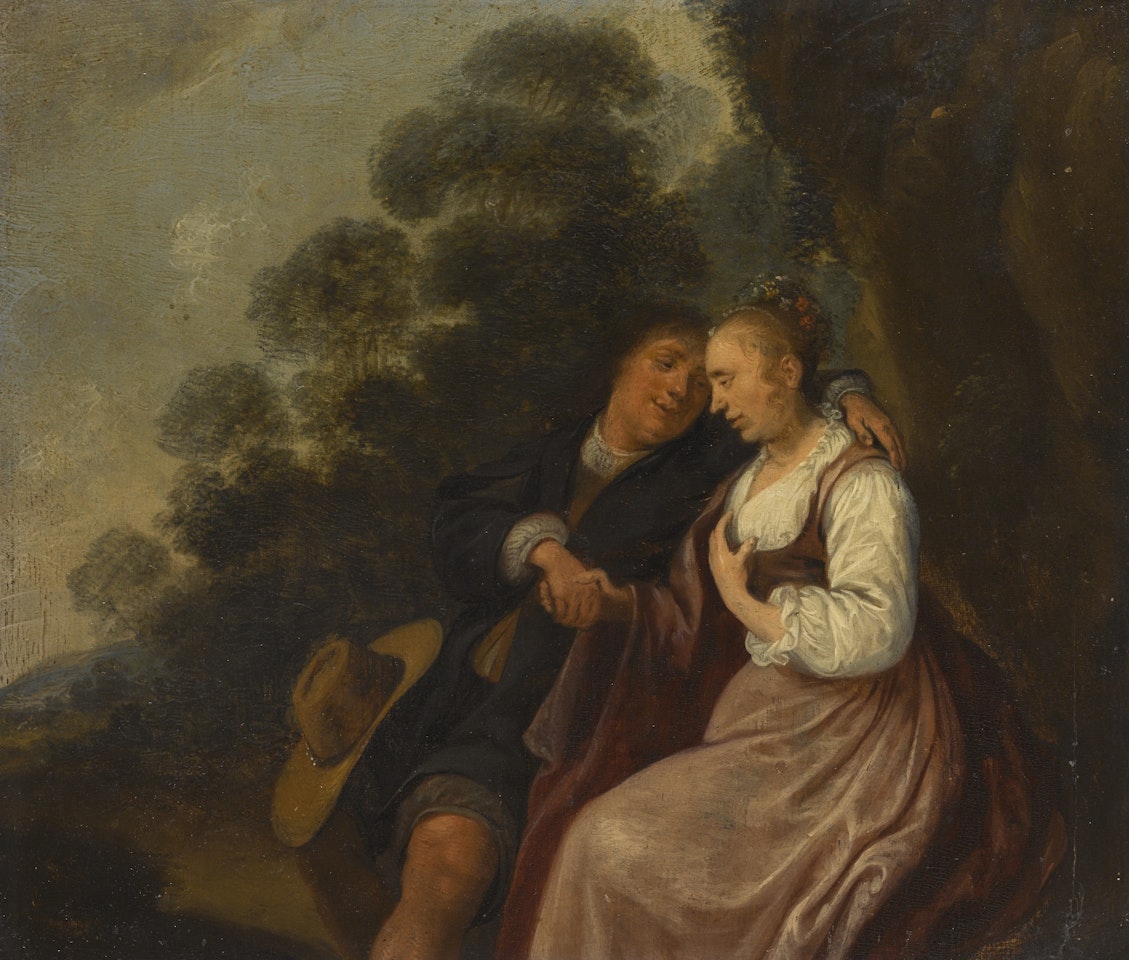 THE RUSTIC COURTSHIP by Jan Miense Molenaer