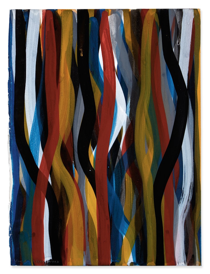 WAVY BRUSHSTROKES by Sol LeWitt