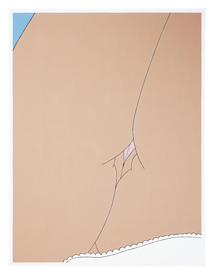 BROWN WOMAN IN HALF SLIP by John Wesley