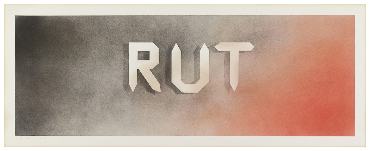 Rut by Ed Ruscha