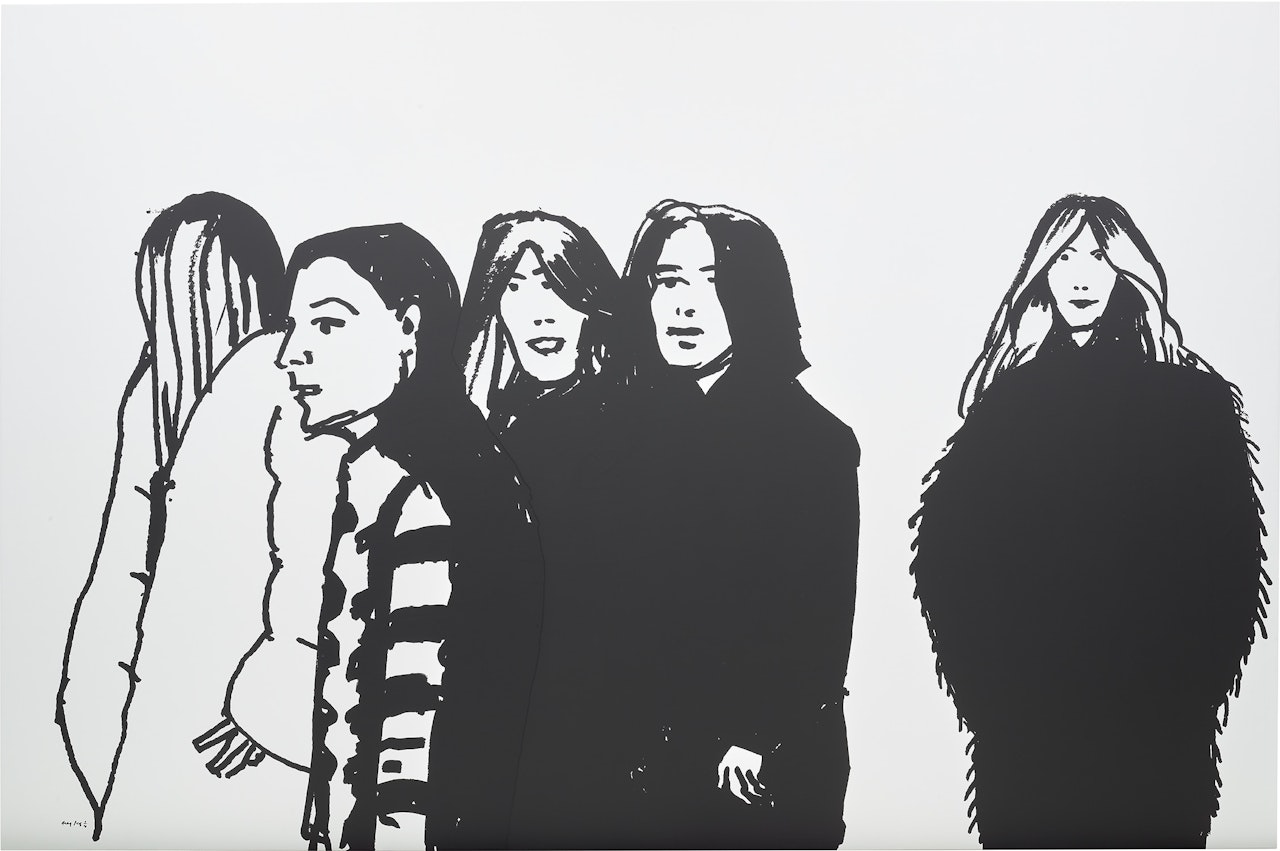 Shopping Crowd 1 by Alex Katz