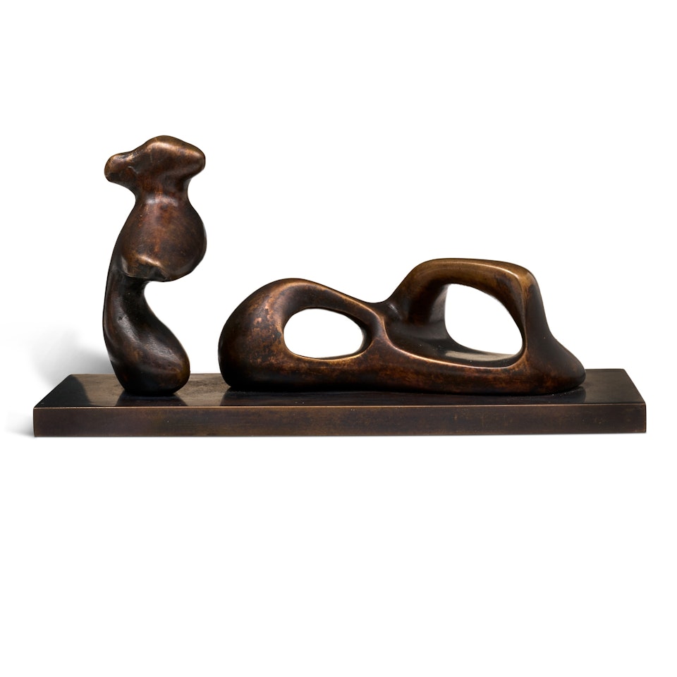 Two Piece Reclining Figure: Bust by Henry Moore