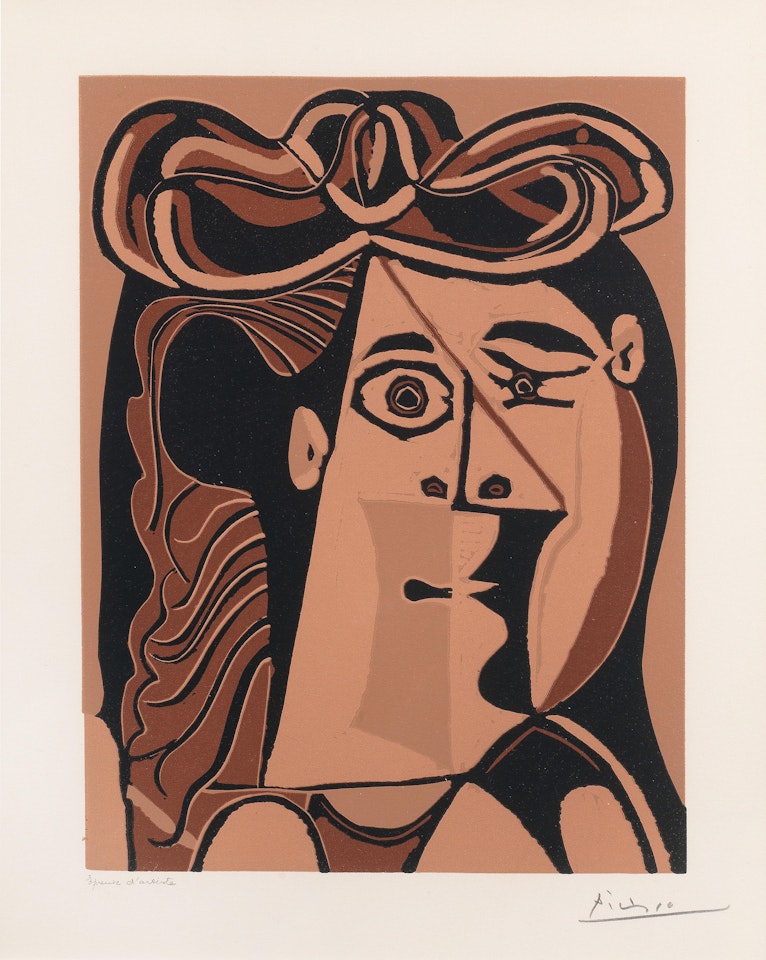 Tête de Femme au Chapeau by Pablo Picasso