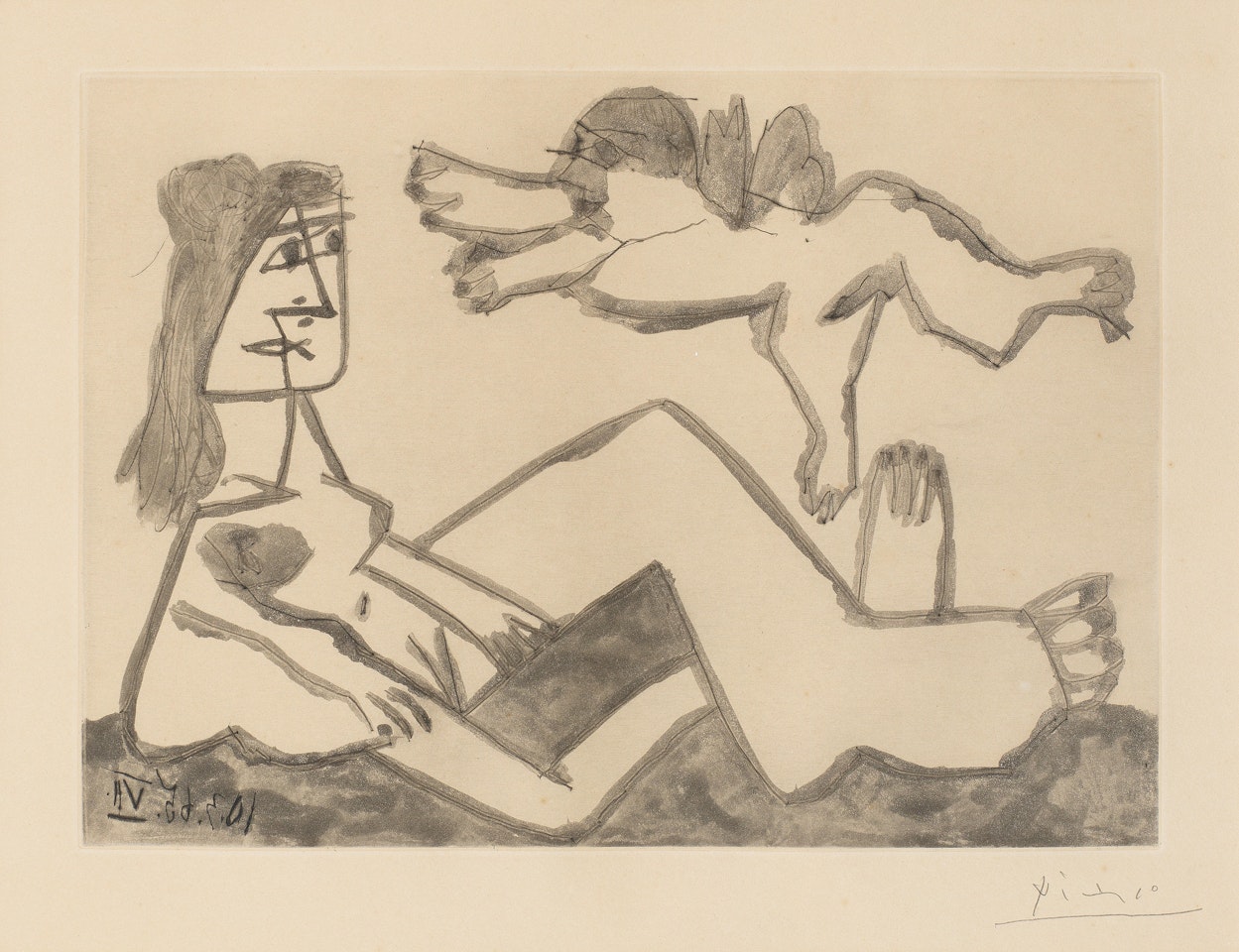 Vénus et L'Amour by Pablo Picasso