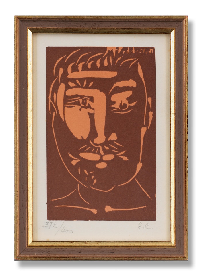 Tête d'Homme Moustachu by Pablo Picasso