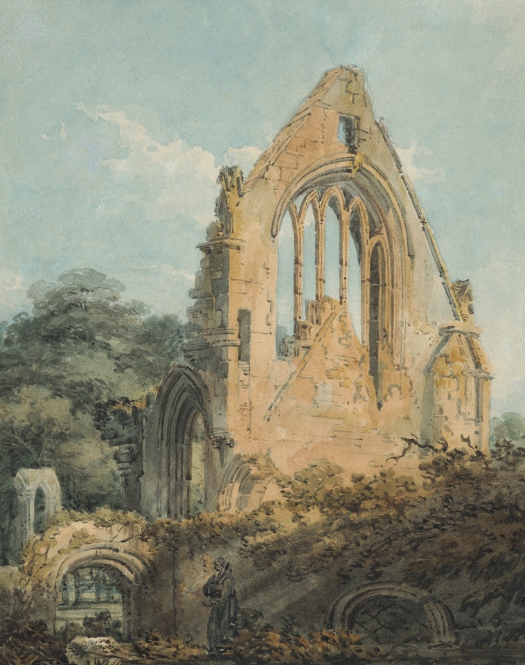 Dryburgh Abbey, Berwickshire: The South Transept from the Cloister by Thomas Girtin