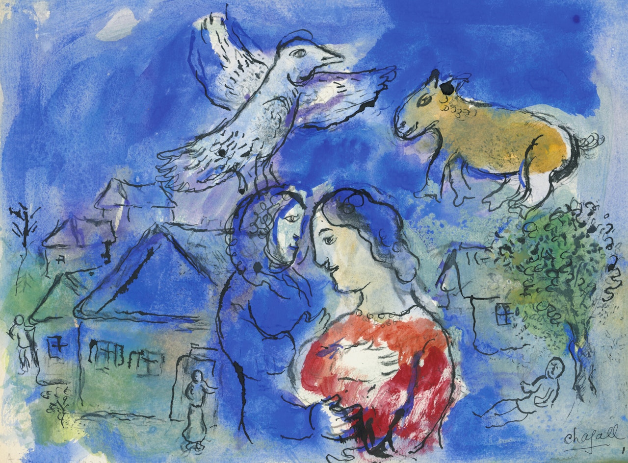 Autour du village by Marc Chagall