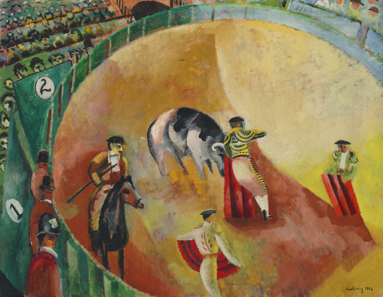 Course de taureaux by Moïse Kisling