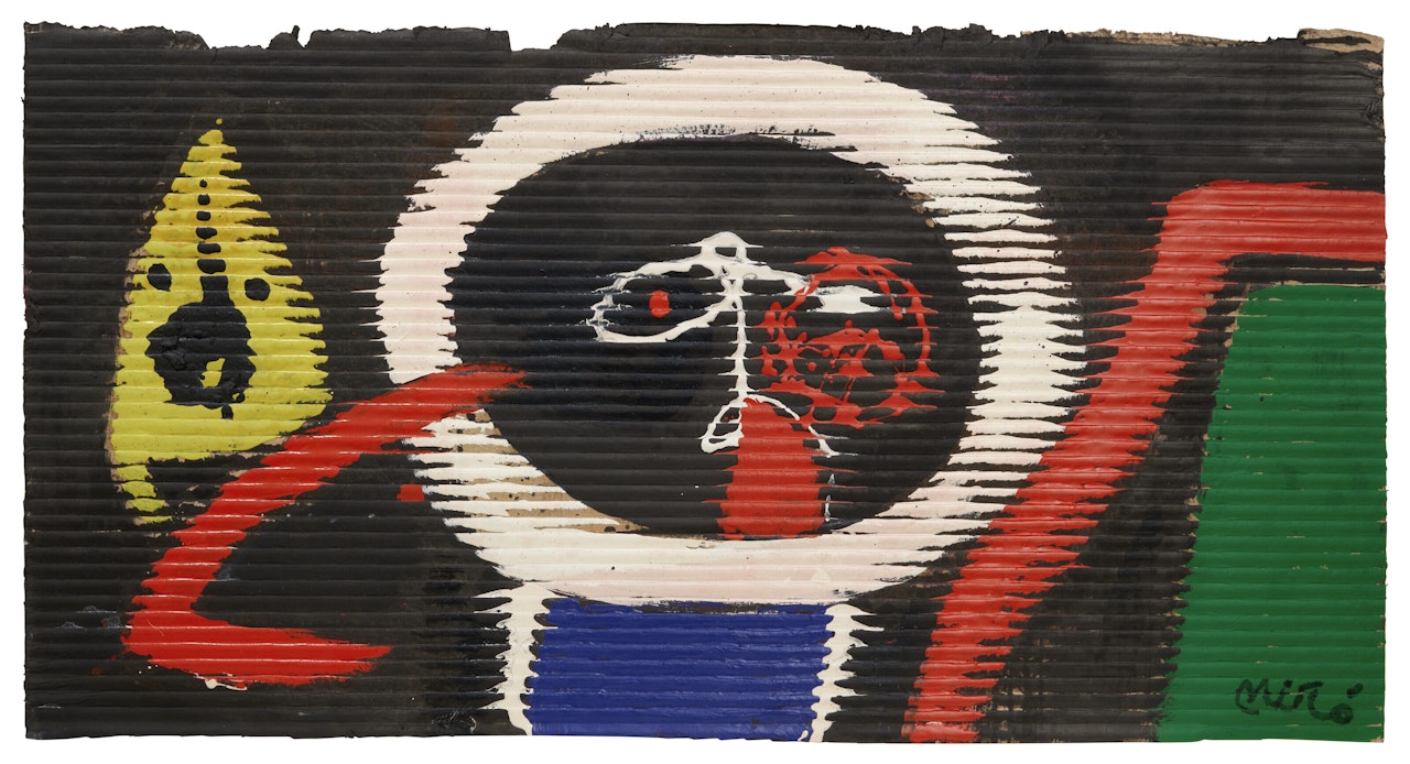 Femme et enfant dans la nuit by Joan Miró