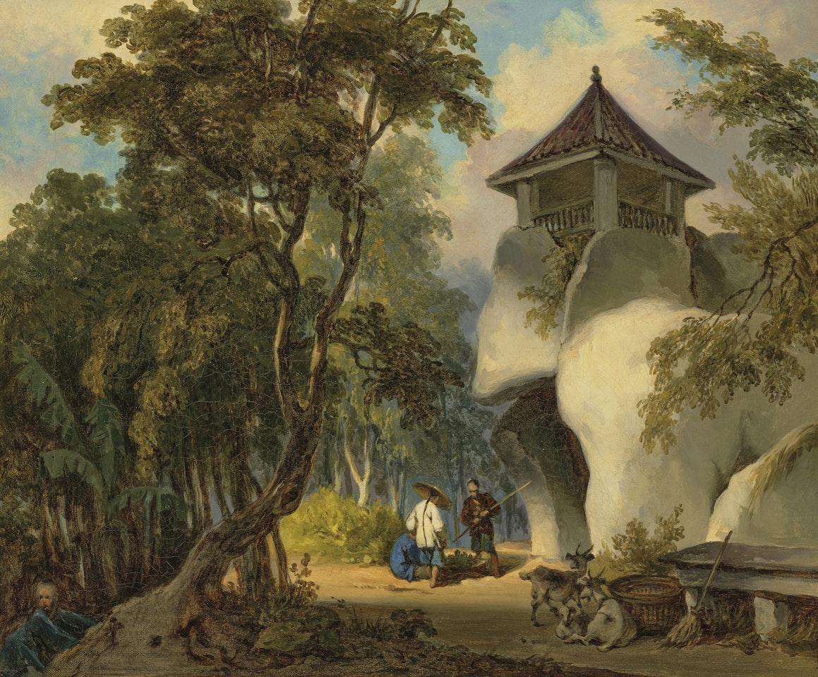 The Grotto of Camões, Macau by George Chinnery