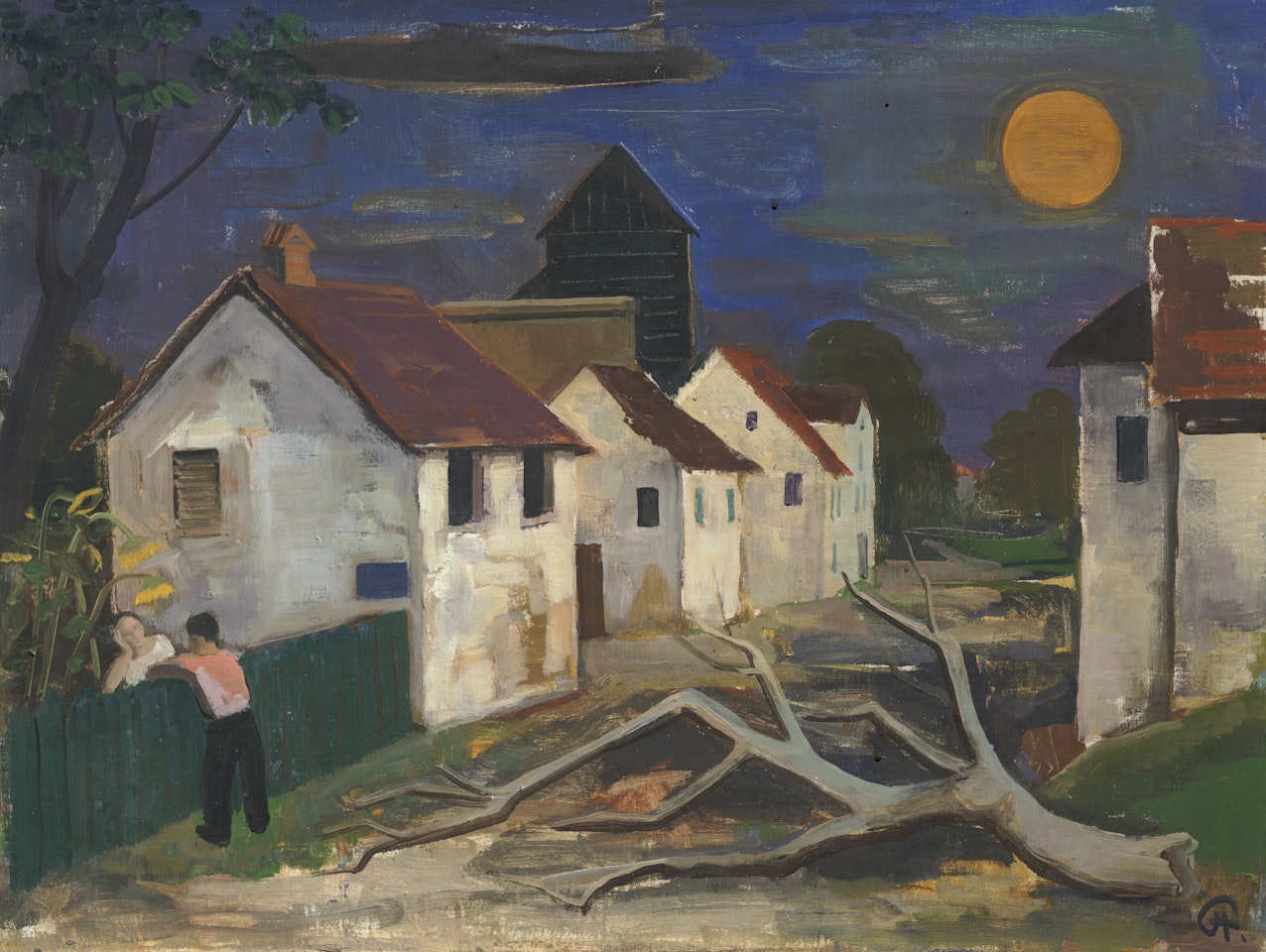 Dorfstraße by Karl Hofer
