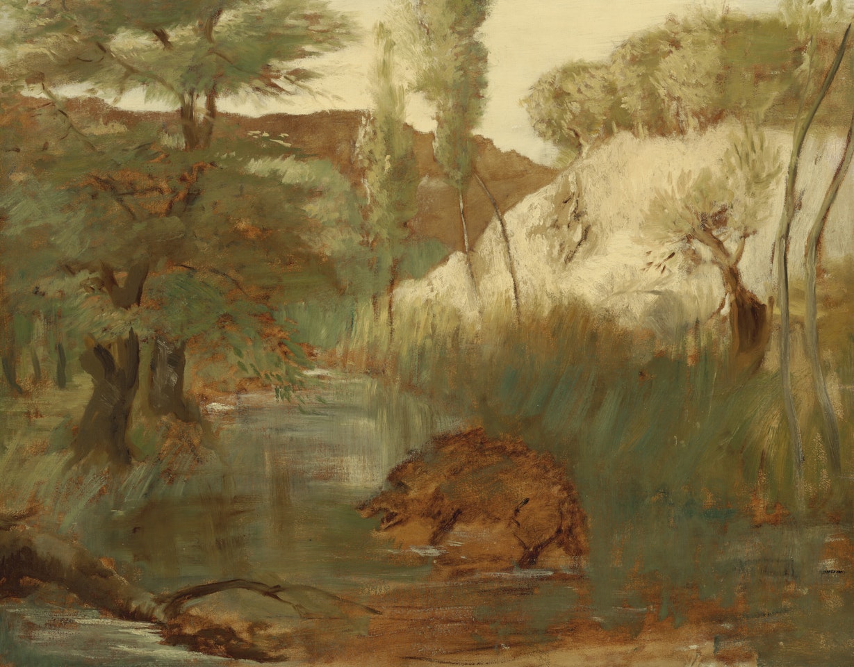 Le sanglier by Edgar Degas