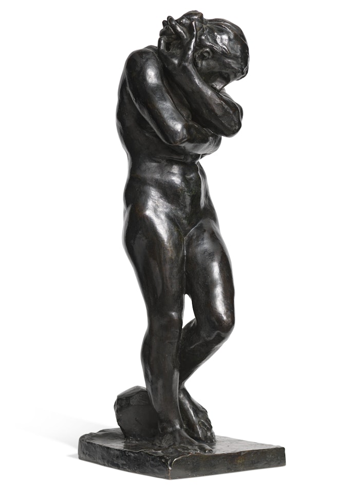 Eve, petit modèle, Version à la base carrée dite aussi aux pieds plats by Auguste Rodin