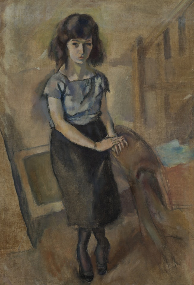 Portrait d’une femme debout by Jules Pascin