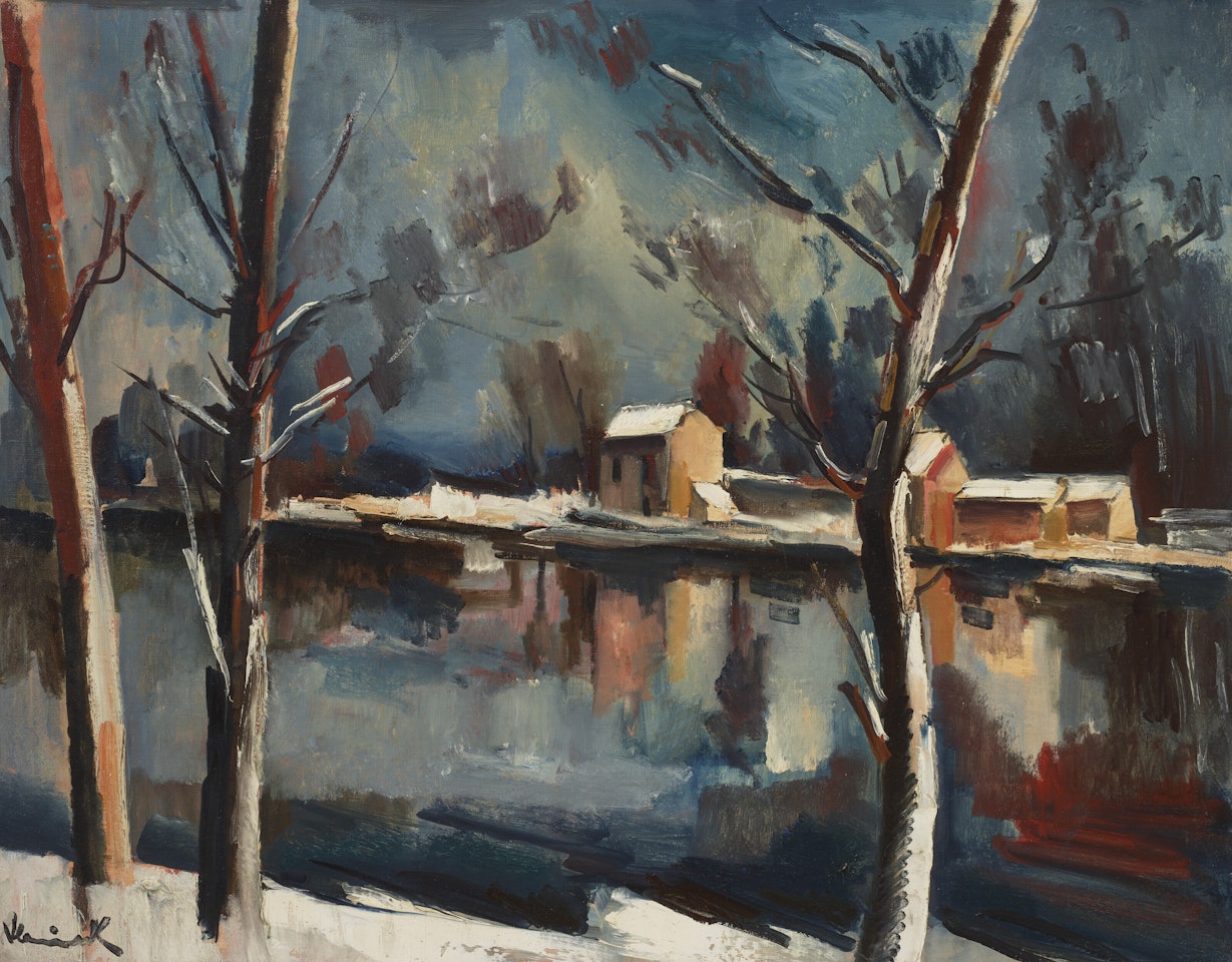 Rivière sous la neige by Maurice de Vlaminck