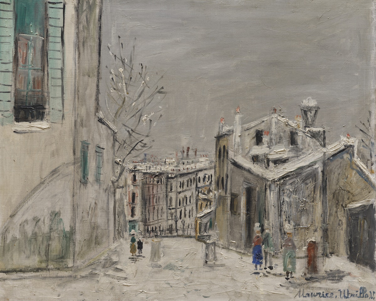 La maison de Mimi Pinson sous la neige by Maurice Utrillo