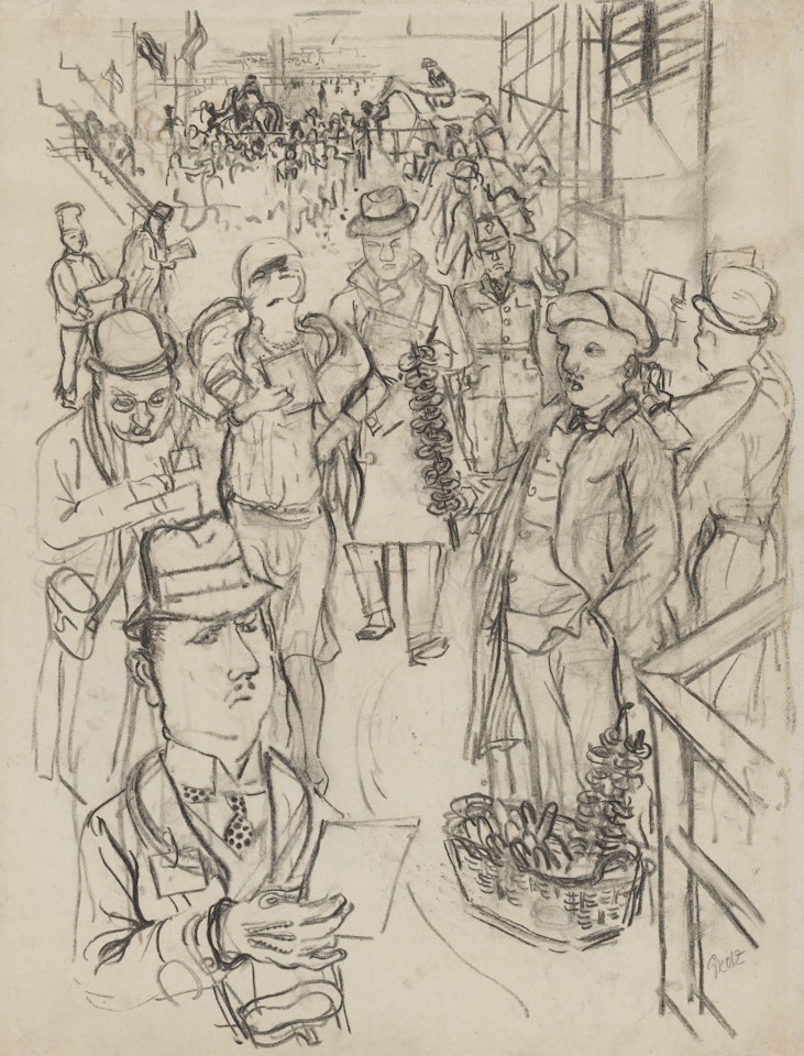 Beim Pferderennen by George Grosz
