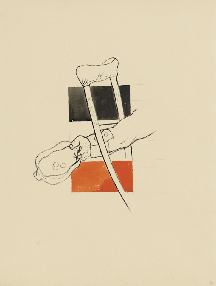 Der Dank des Vaterlandes (recto); Die Rutschbahn (verso) by George Grosz