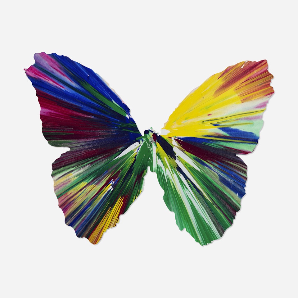 Butterfly Spin Painting by Damien Hirst