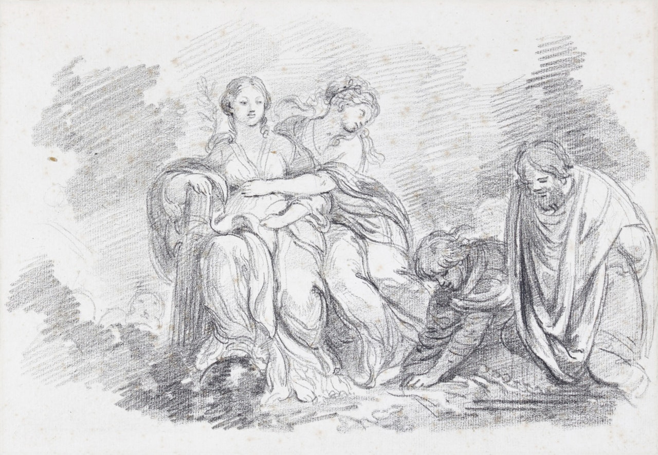 Victory and Peace, after Pietro da Cortona by Jean-Honoré Fragonard