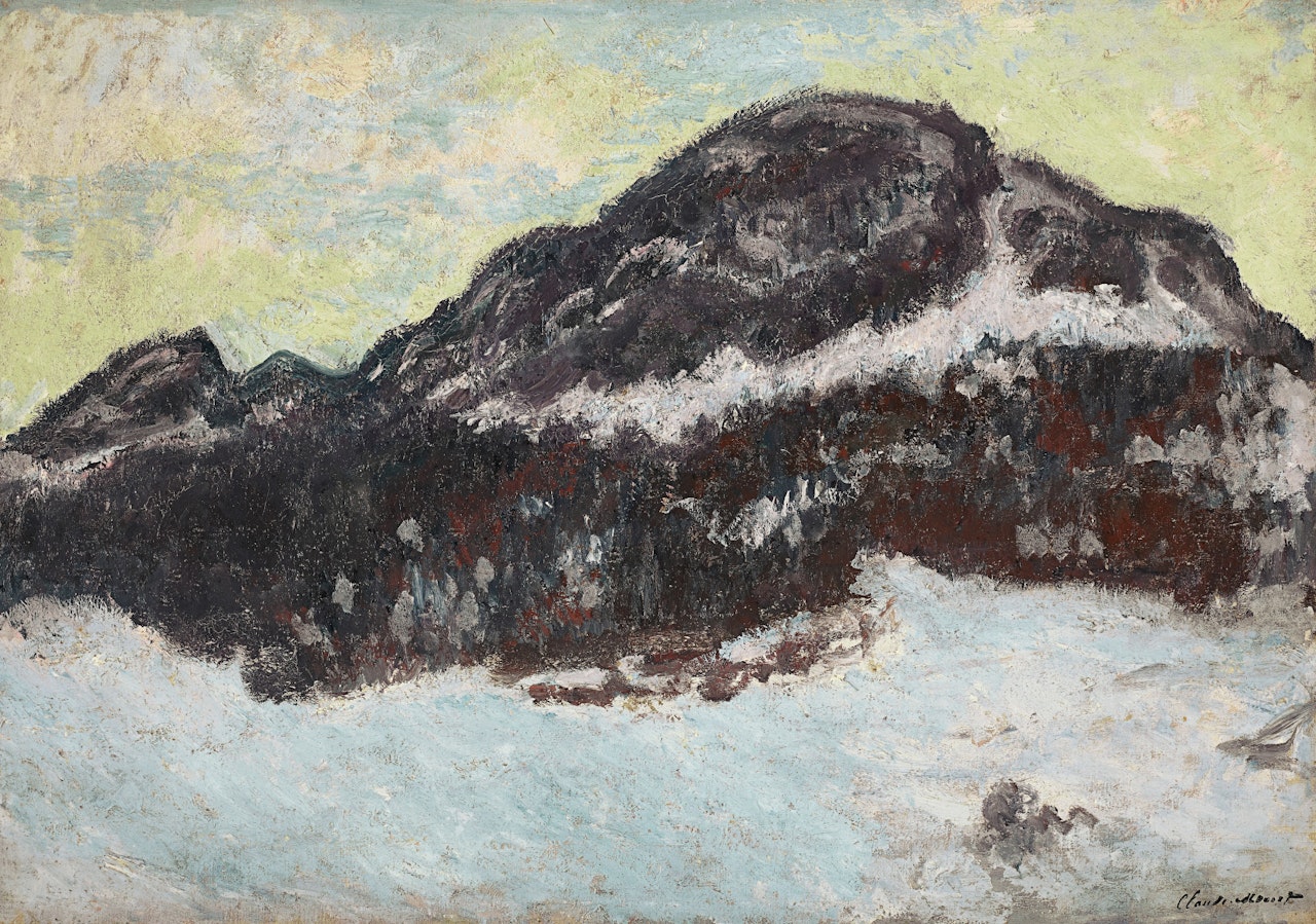 Mont Kolsaas, au déclin du jour by Claude Monet