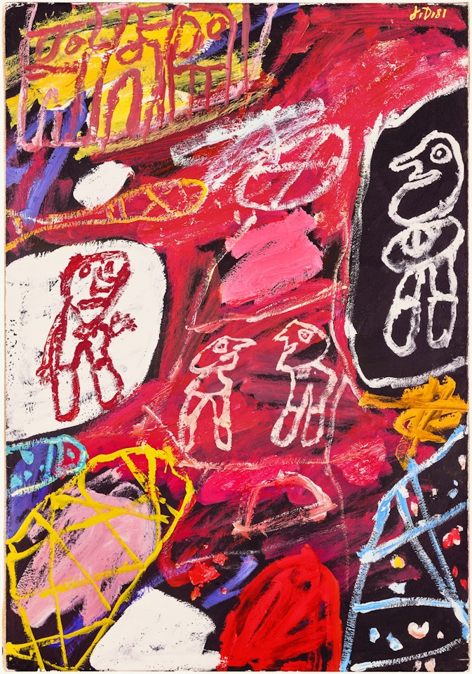 Site Avec 4 Personnages by Jean Dubuffet