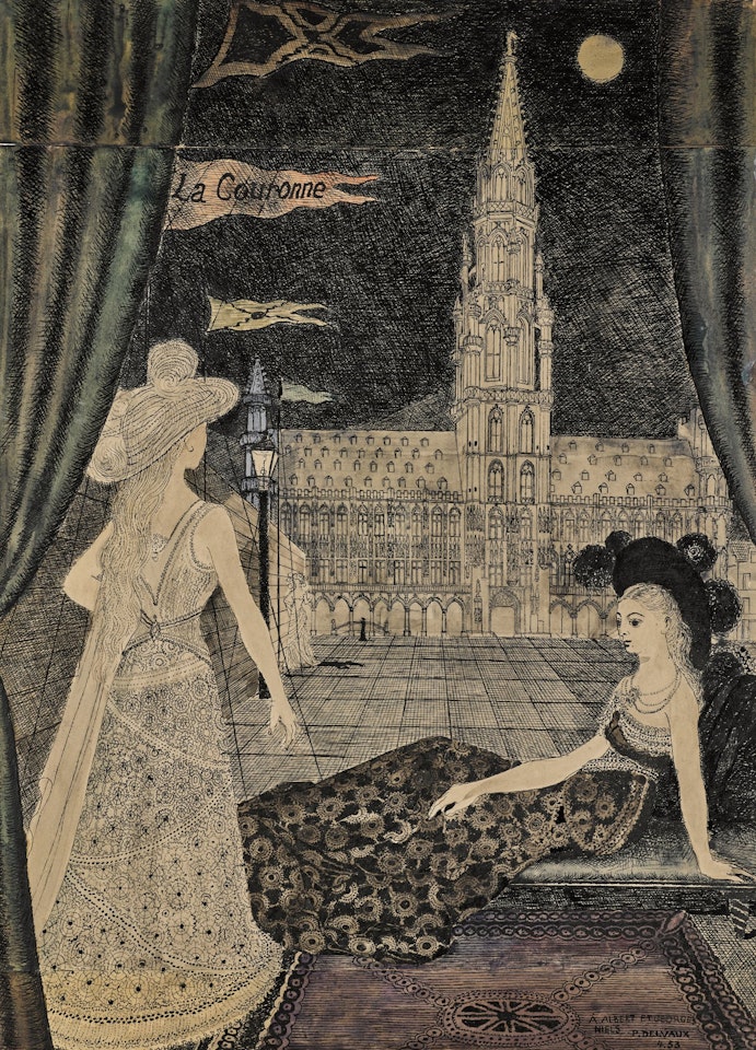 L'Hôtel de Ville by Paul Delvaux