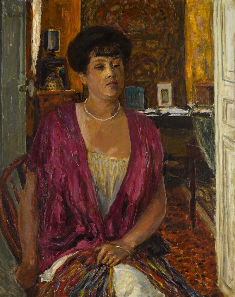 Madame Claude Anet or Femme dans un intérieur by Pierre Bonnard