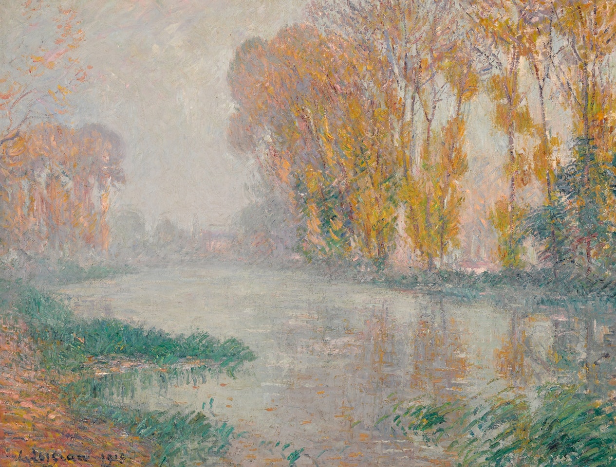 Brouillard sur la rivière en automne (Eure) by Gustave Loiseau