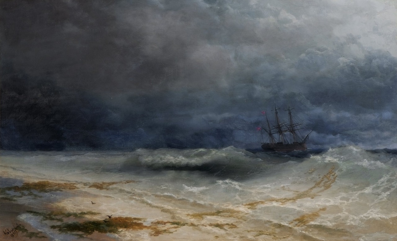 Breaking Wave by Ivan Konstantinovich Aivazovsky