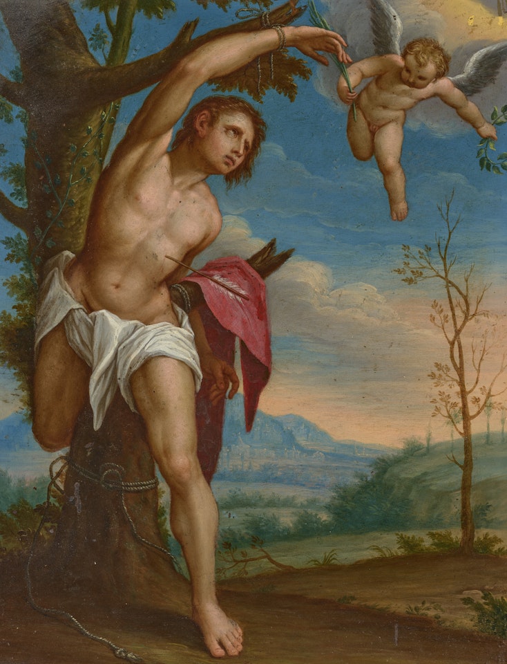 The Martyrdom of Saint Sebastian by Venetian School