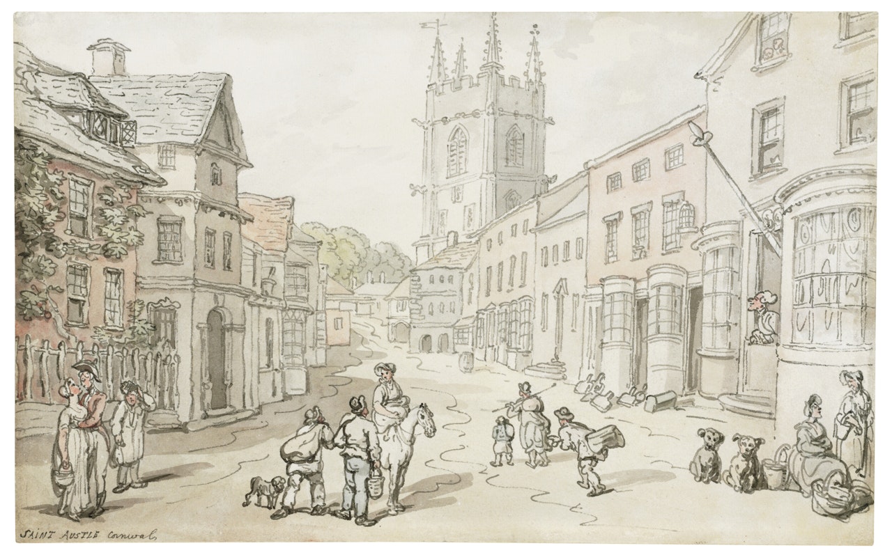 St Austell, Cornwall by Thomas Rowlandson