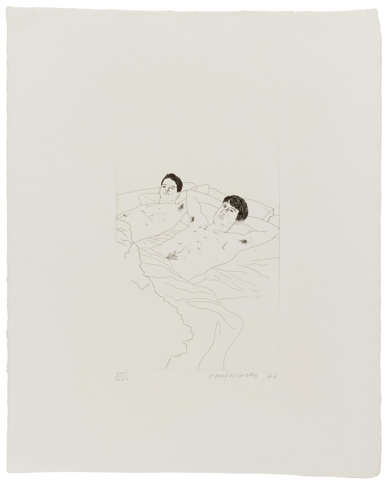 In Despair, from Illustrations for Fourteen Poems from C. P. Cavafy by David Hockney