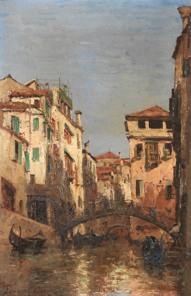 Canal Pinelli, Venise by Paul Désiré Trouillebert