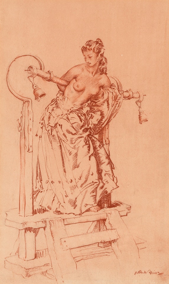 Olalla in the Pillory by William Russell Flint