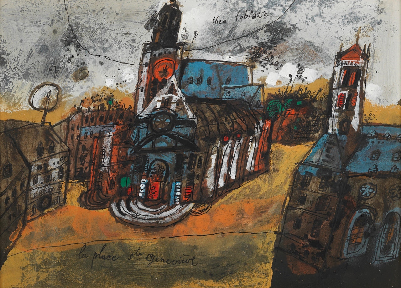 ' La place Sainte-Geneviève ' by Théo Tobiasse