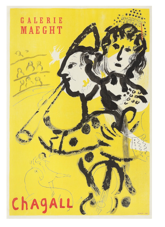 Le Clown Musicien by Marc Chagall