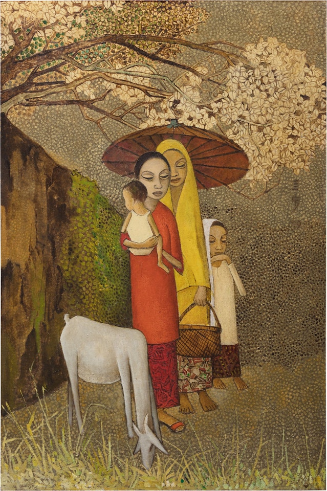 Return from market by Cheong Soo Pieng